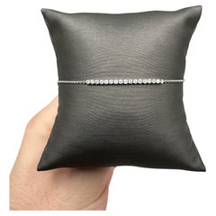 Dainty Diamond Bracelet in 14kt White Gold - 0.25ctw GH I1+ Diamonds, 7.25"