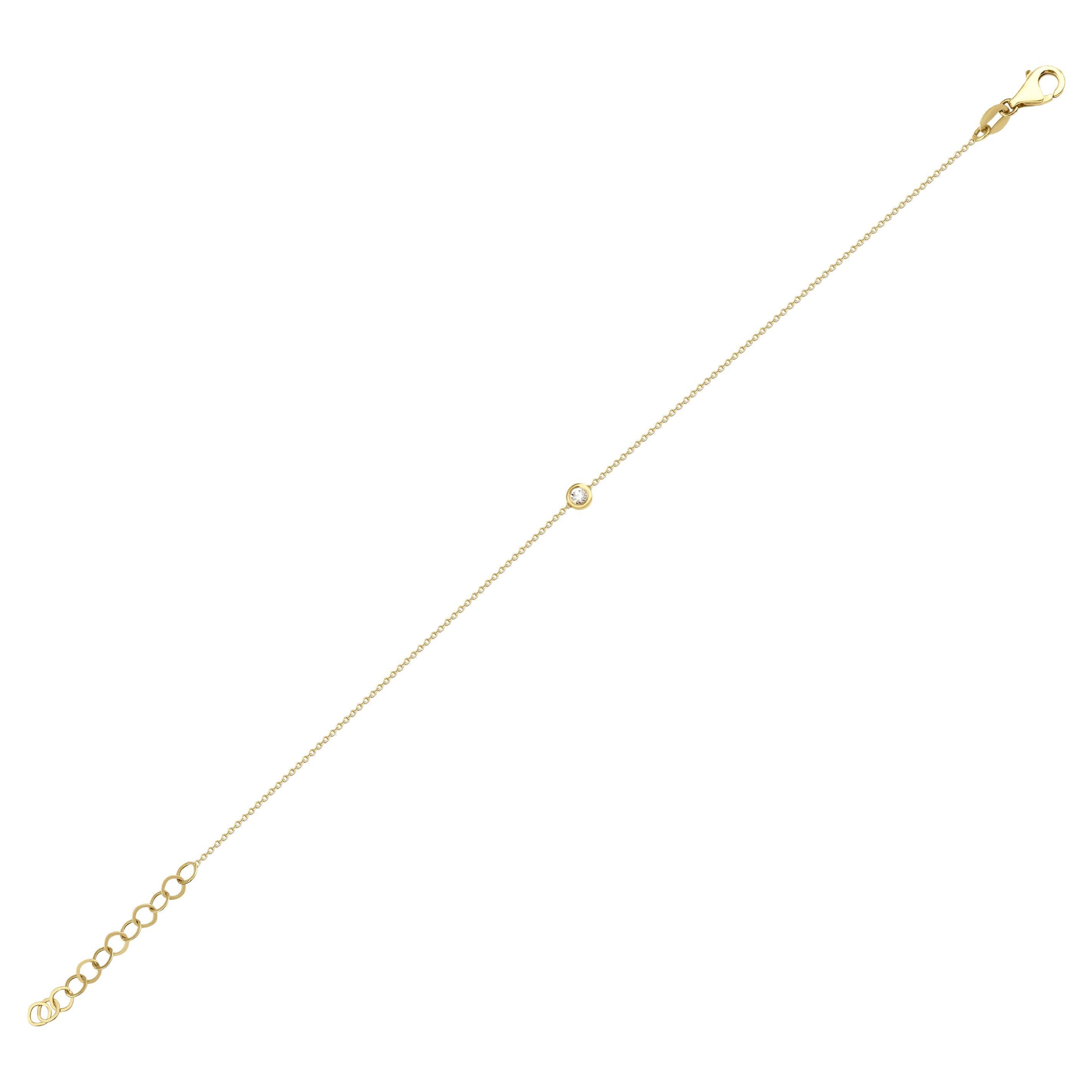 Pulsera mínima de diamantes
