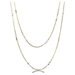 Dainty Diamond Necklace, 18k Gold VS Diamonds