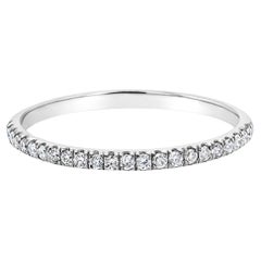 Dainty Diamond Pinky Ring 18k White Gold