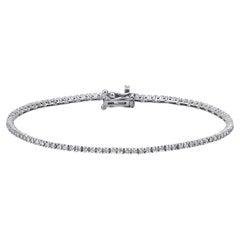 Dainty Diamond Tennis 0.80ct Solid Gold Bracelet