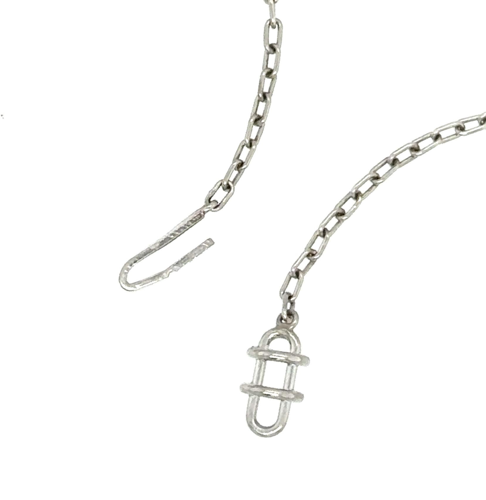 Collier ras du cou « Dainty Doo-Dad II » à maillons fantaisie en diamants et platine en vente 6