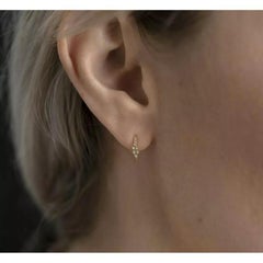 Dainty Earring Threader Gold Earring Diamond Earring 14k Solid Gold Gift For Mom