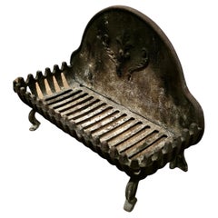 Dainty Free Standing Fire Basket, Iron Fire Grate