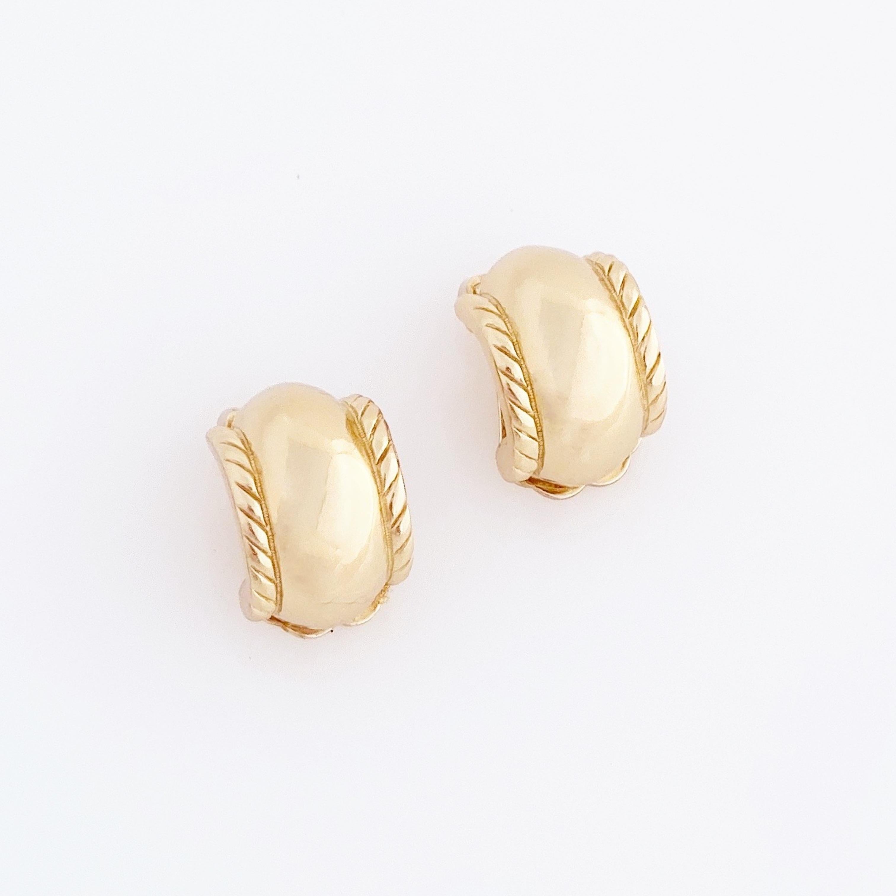 dainty gold huggie earrings