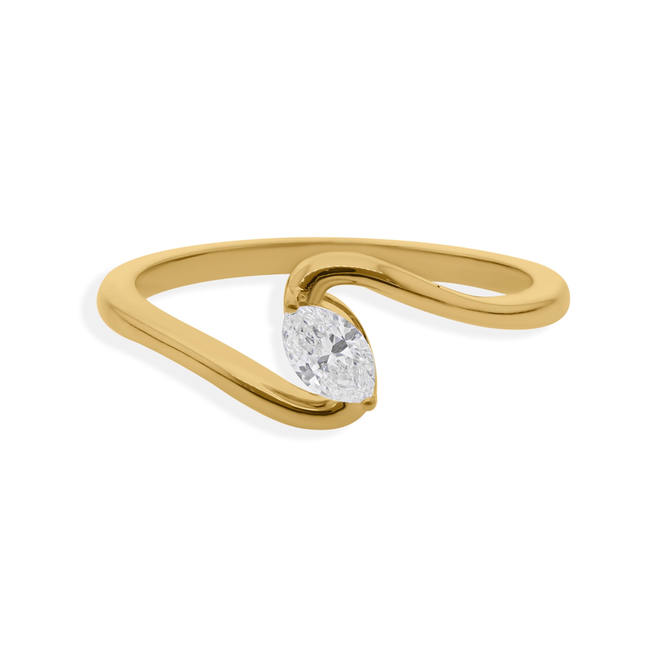 in vendita:  Anello solitario con diamante taglio marquise da 0,22 carati per lei in oro giallo 18k 6