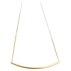 Dainty Minimalist Necklace Sterling Silver Modern Necklace Women Birthday Gift.