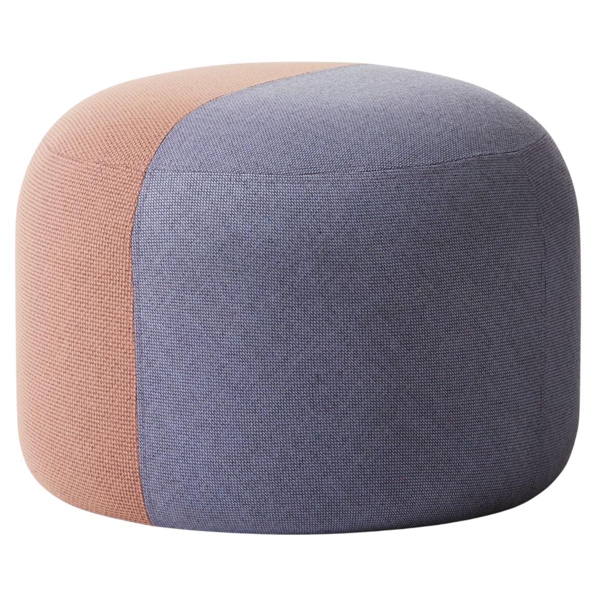 Dainty Pouf Fresh Peach, Soft Violet by Warm Nordic For Sale