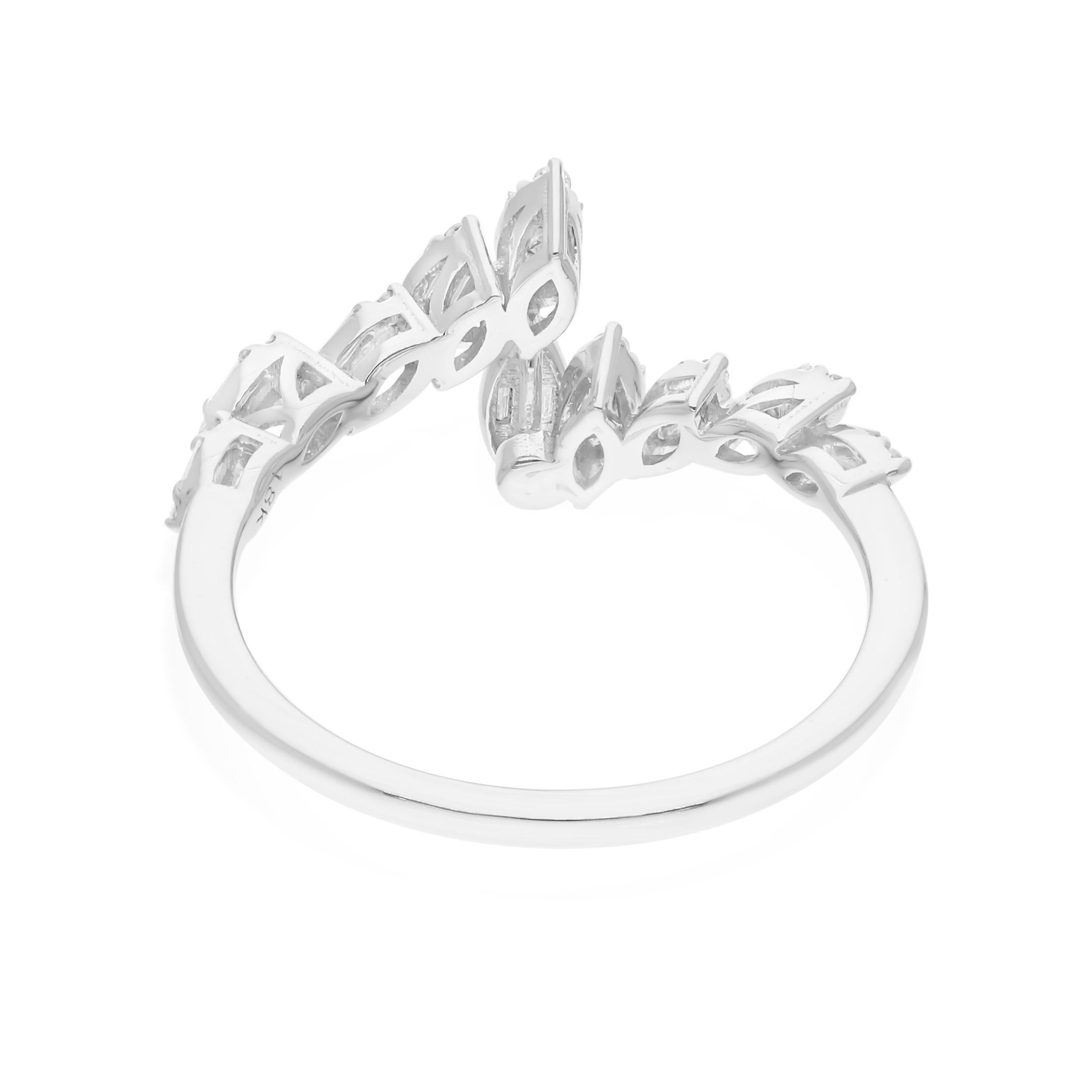 in vendita:  Anello Bypass con cluster di diamanti SI/HI in oro bianco 14k Regalo Tutte le tariffe pagate 5