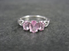 Dainty Vintage 10K Pink Topaz Ring Size 7