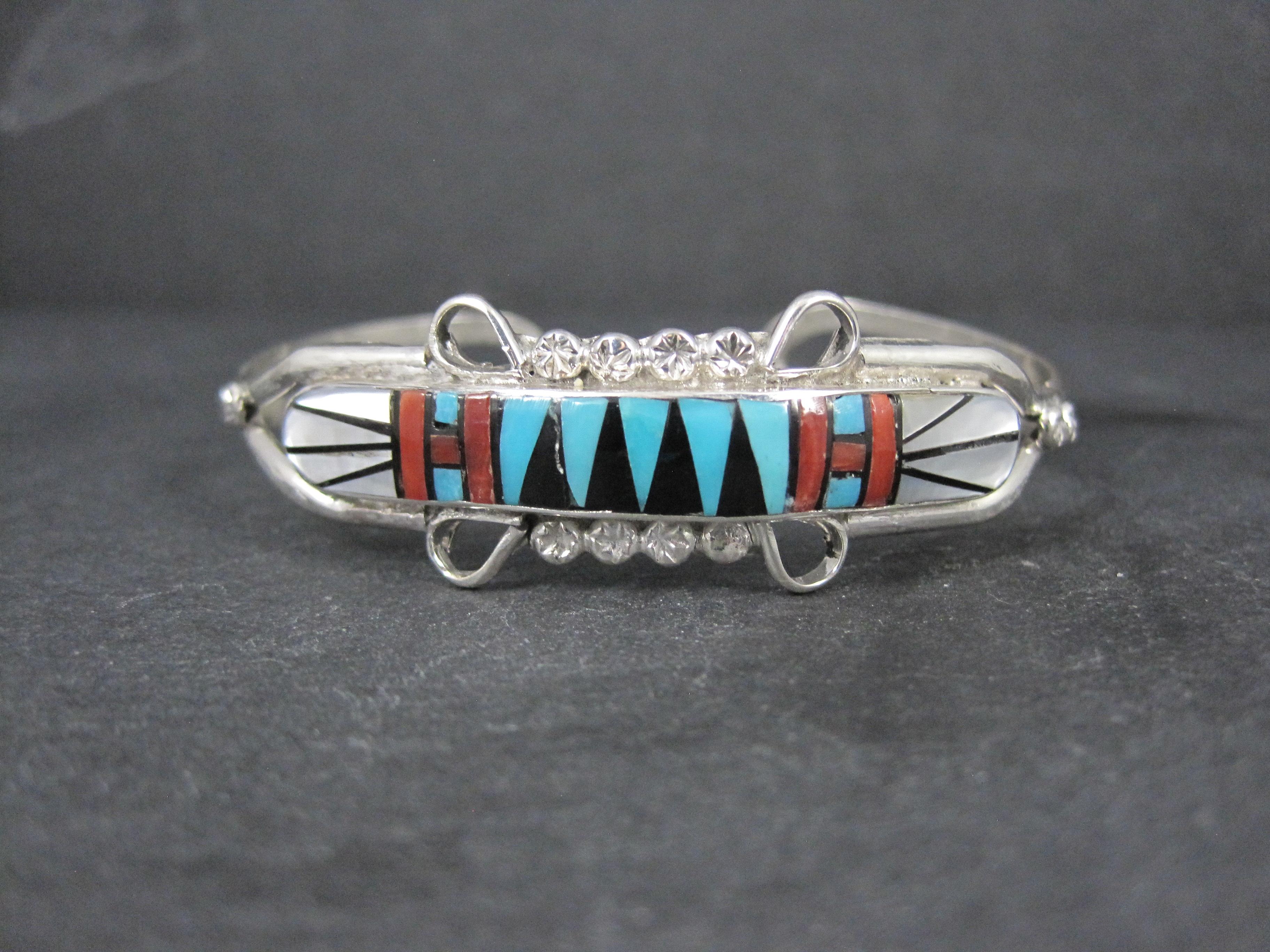 Delicado brazalete con incrustaciones Zuni 6.25 Pulgadas en Nuevo estado para la venta en Webster, SD