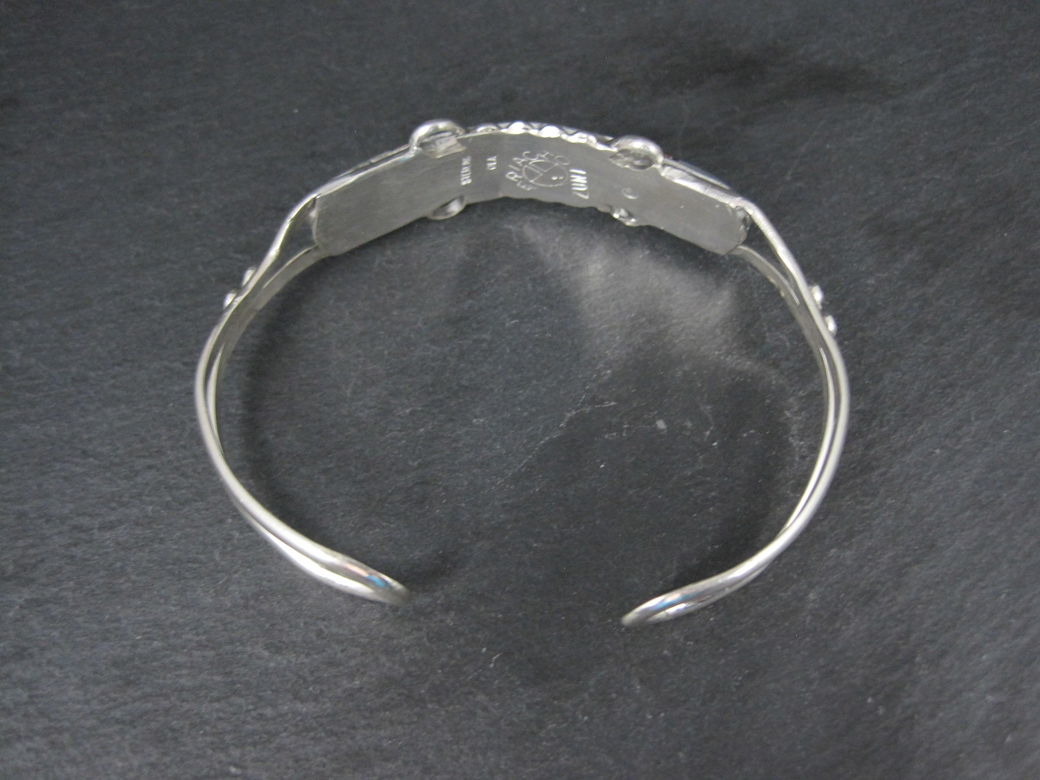 Delicado brazalete con incrustaciones Zuni 6.25 Pulgadas en venta 3