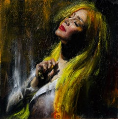 "La última luz que queda", pintura al óleo