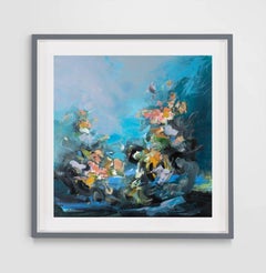 Diamond Dust - Original, Abstract Expressionist, Landscape Painting, Mixed Media