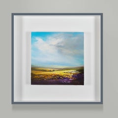 Grain Fields original abstract landscape painting