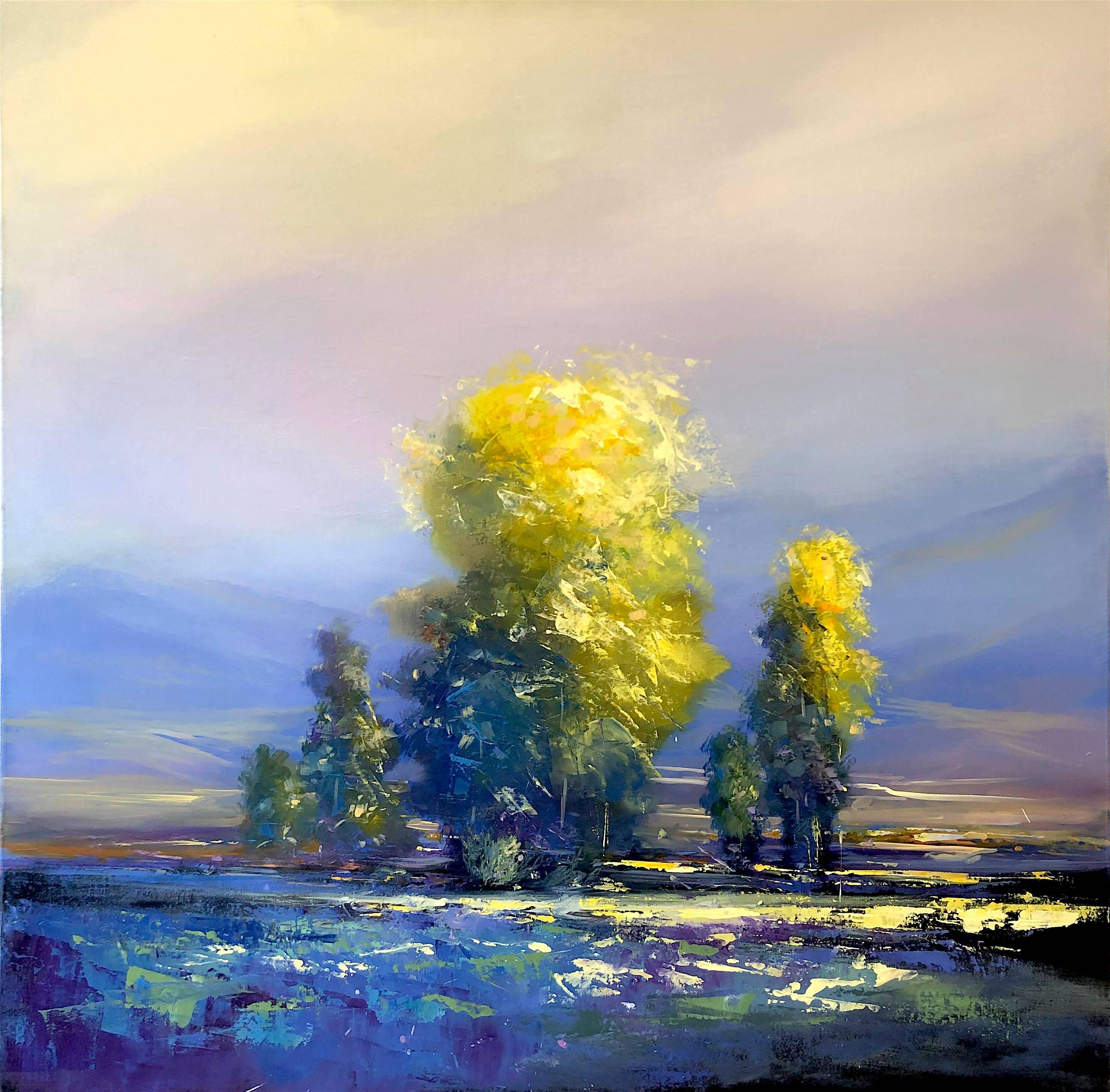Dairo Vargas Landscape Painting - Poetry of Light abstract landscape painting Contemporary 21st Century Art