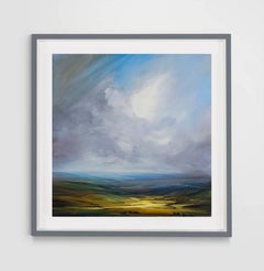 Road to Unseen - Abstract Expressionist, Landscape Painting, Oil on Canvas