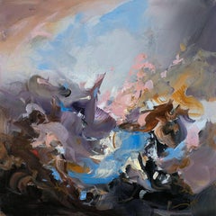 Sanctum - Original, Expressionist Abstract, Landscape Painting, 21st Century
