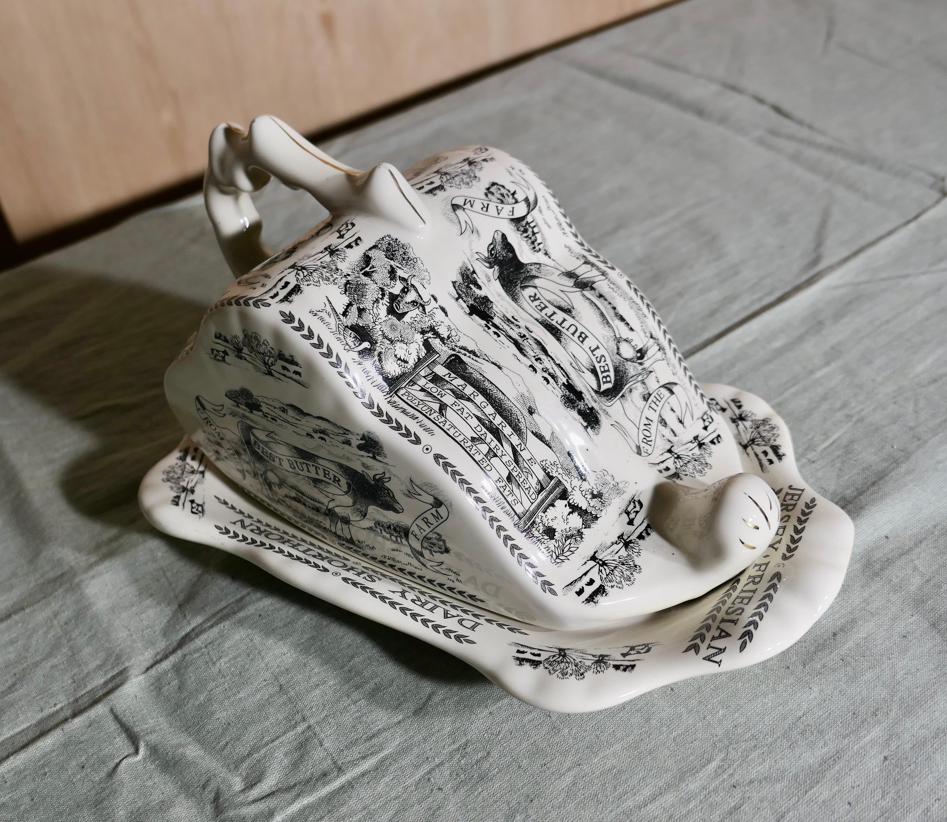 Dairy Farm Shop Style Wedge Käseschale mit Keilbezug im Angebot 1