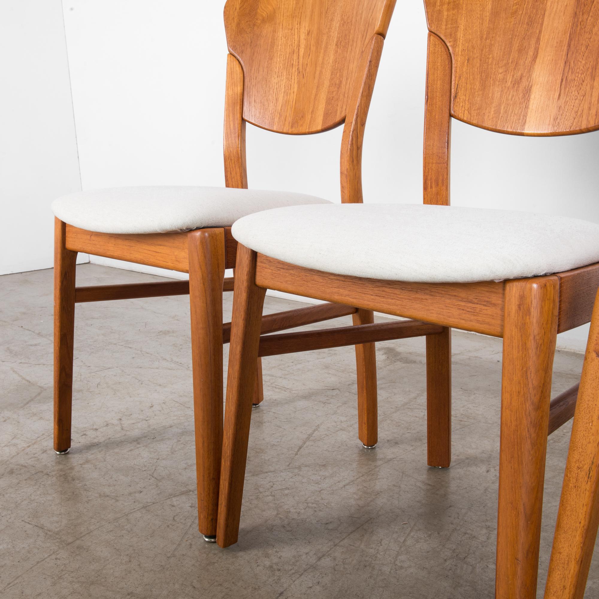 Danish Modern Dining Chairs by Glostrup Møbelfabrik, Set of Six 6