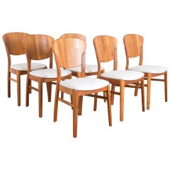 Danish Modern Dining Chairs by Glostrup Møbelfabrik, Set of Six