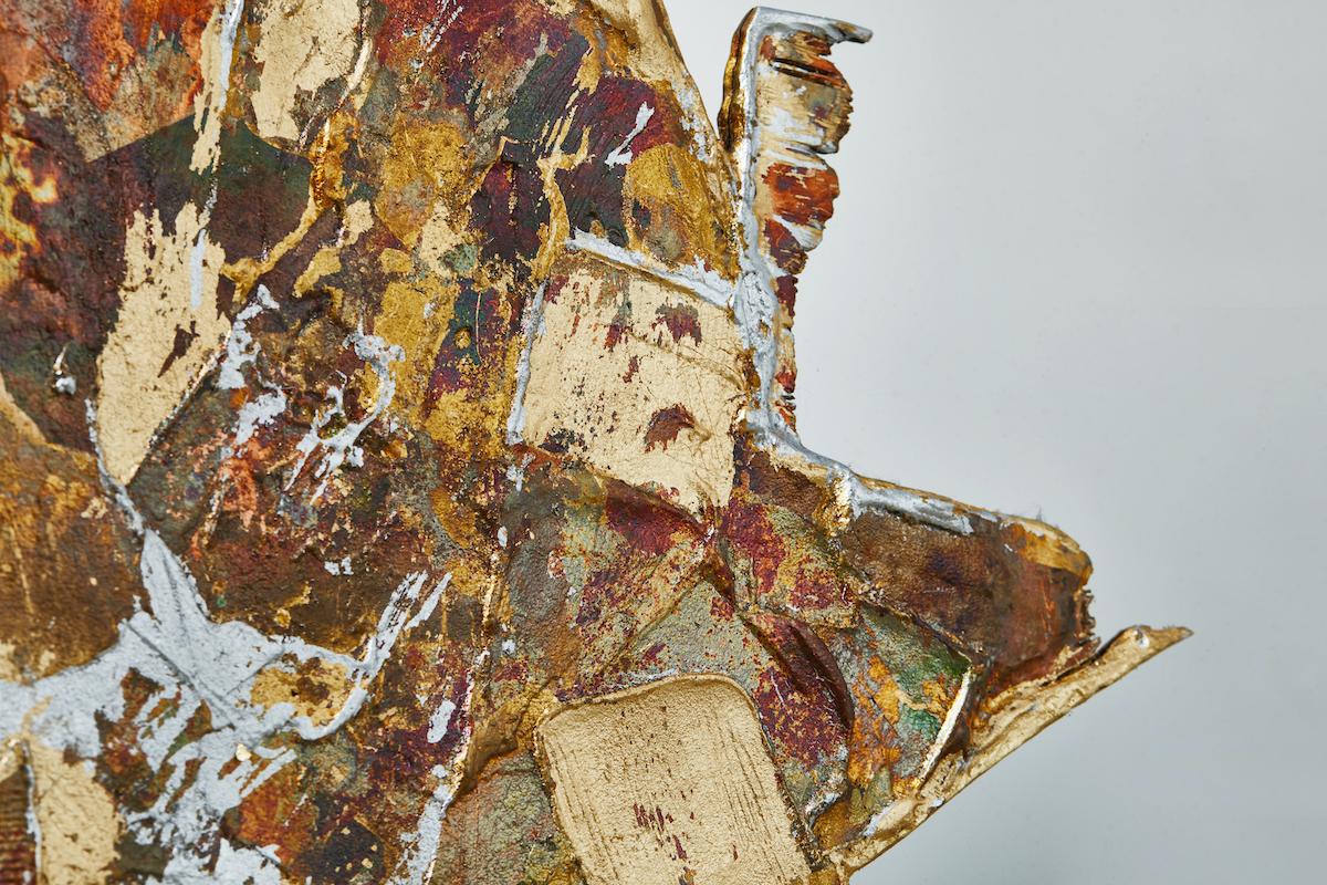 Contemporary Daishi Luo, Copper Mirror, 'Scrape 01'