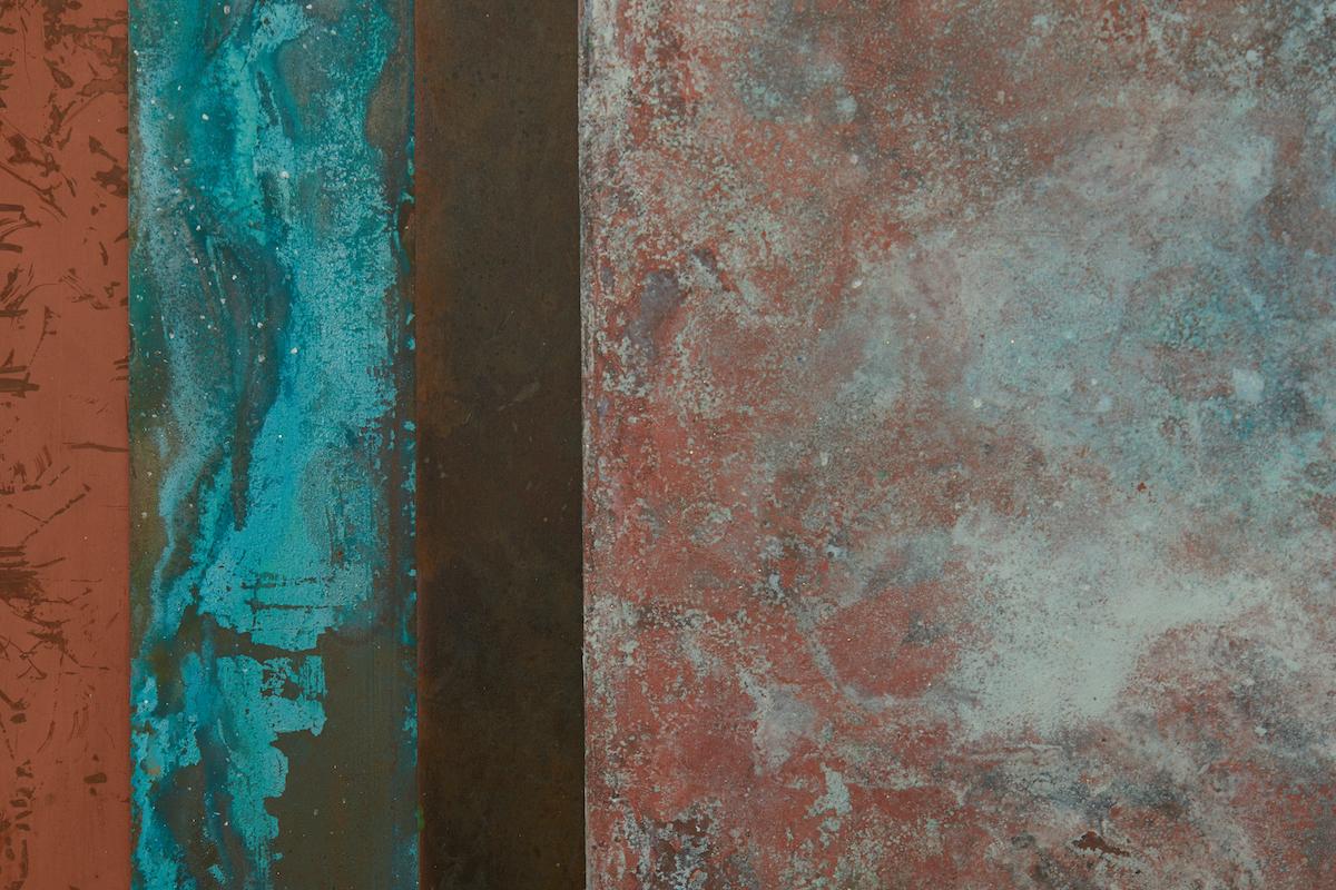 Daishi Luo, 'New Ore 01, ' Large Scale Painting on Copper In New Condition For Sale In Beverly Hills, CA