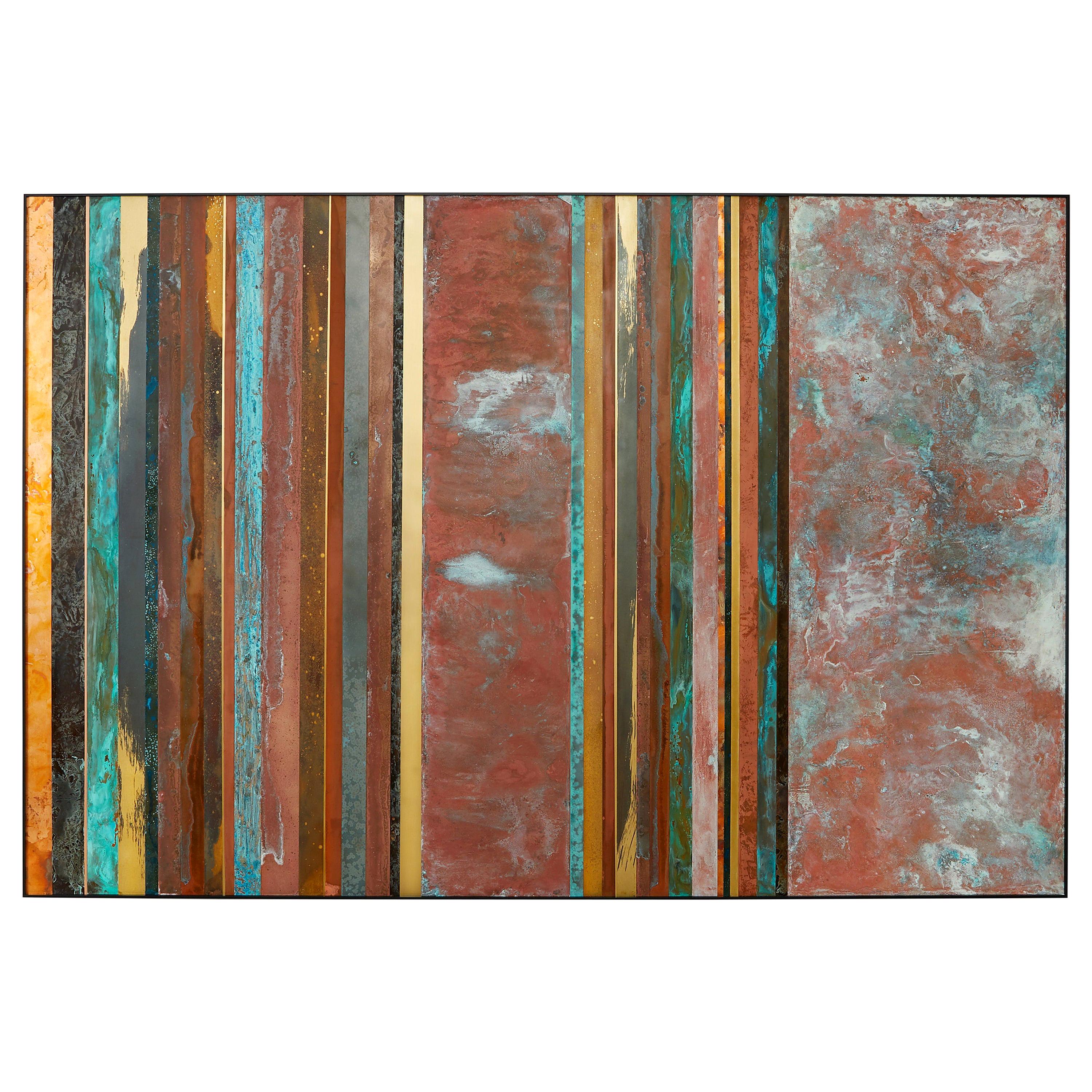 Daishi Luo, 'New Ore 01, ' Large Scale Painting on Copper For Sale