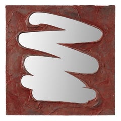 Daishi Luo, « Polyphonie - Rouge brique », miroir en cuivre et acier inoxydable