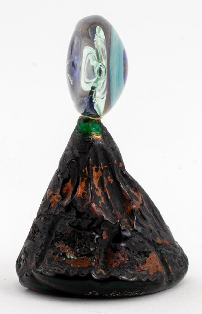 Daisuke Shintani Blown Glass Eye Sculpture In Good Condition For Sale In New York, NY