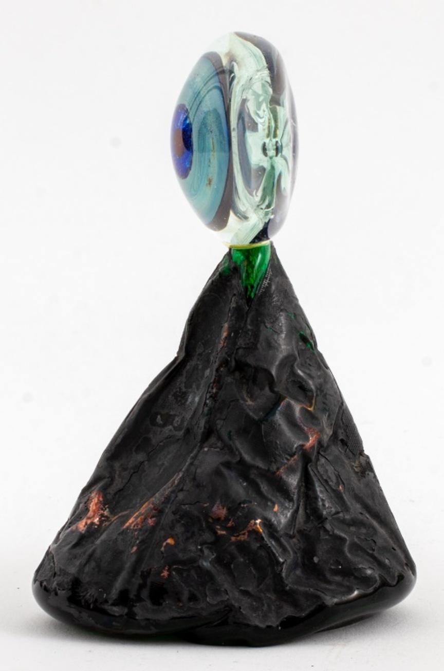 Art Glass Daisuke Shintani Blown Glass Eye Sculpture For Sale