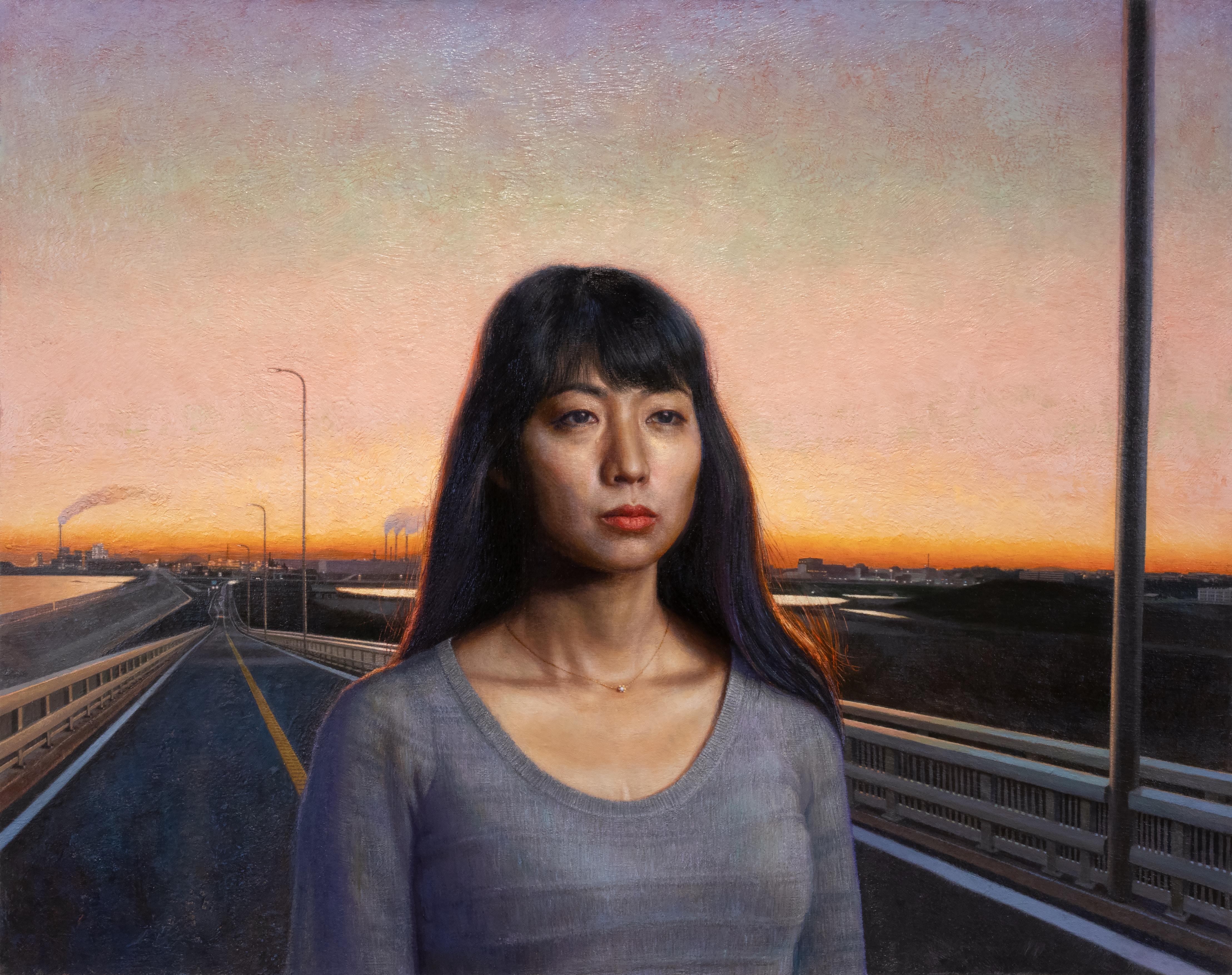 Daisuke Takeya Landscape Painting - At The Bridge