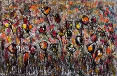Des Fleurs, des Figures des Identités Perdues séparpillent Libres