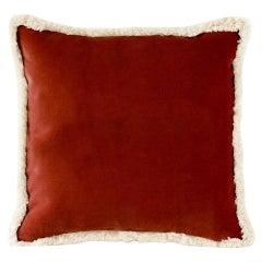 Daisy Brick Velvet Deluxe Fransen Deko-Kissen