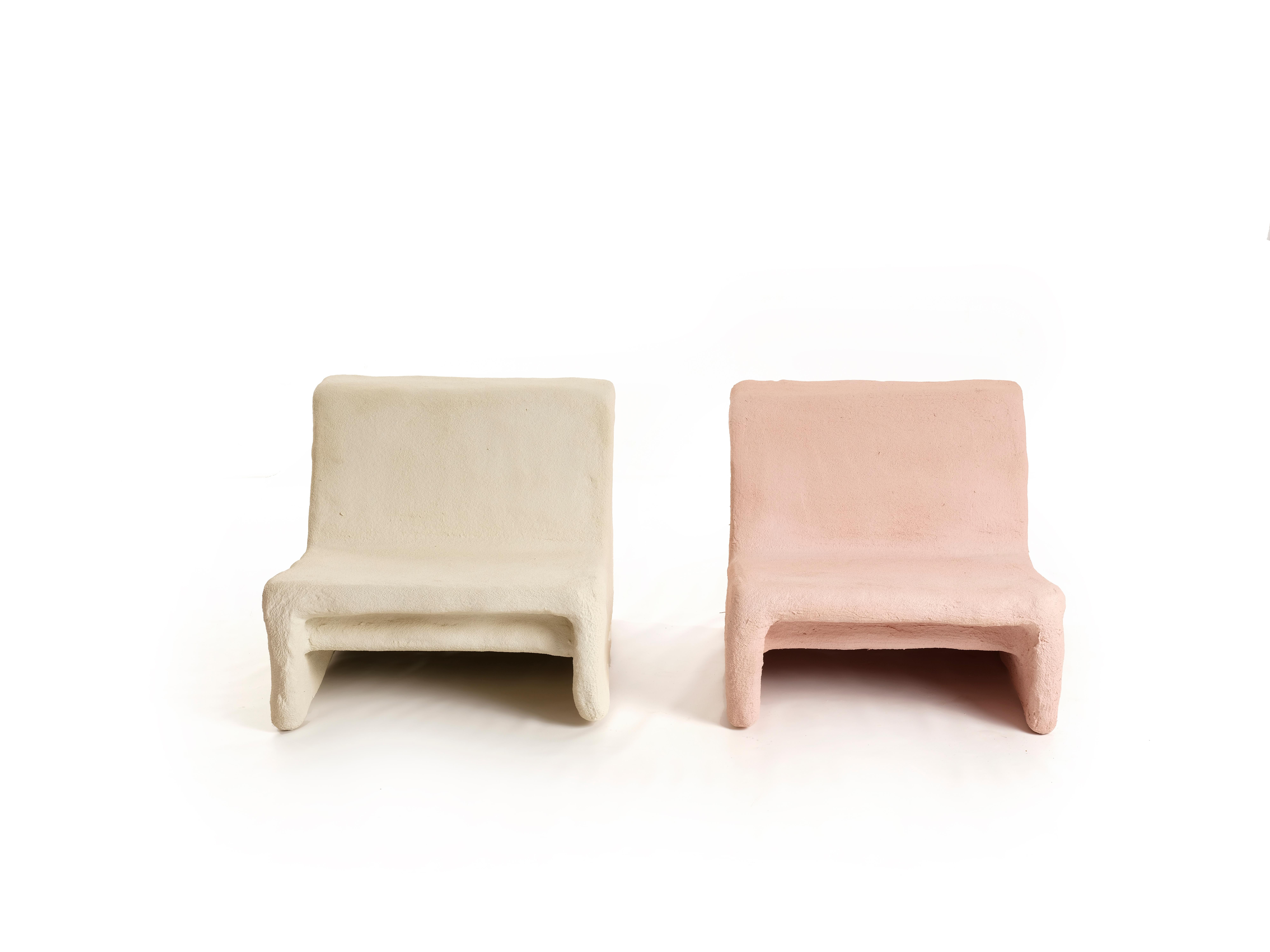 Daisy chair by Mary-Lynn & Carlo, 2021
The Elephant Project
Dimensions: H 60 x W 69 x D 81 cm
Materials: concrete colored, foam polystyrene
Finish: water, stains repellent

Marylynn and Carlo:

The Massoud siblings have been experimenting