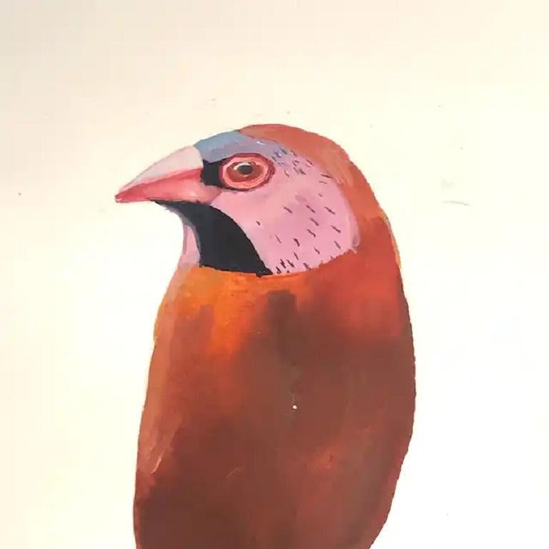 Gratina, Original painting, Bird, Nature, On paper  - Painting by Daisy Clarke