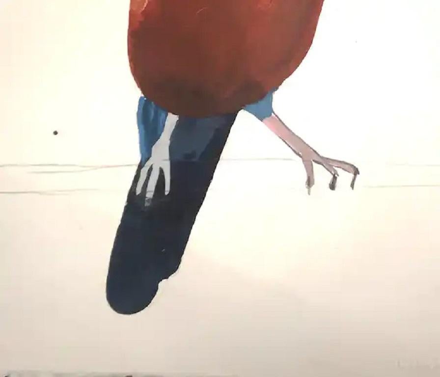 Gratina, Original painting, Bird, Nature, On paper  - Contemporary Painting by Daisy Clarke