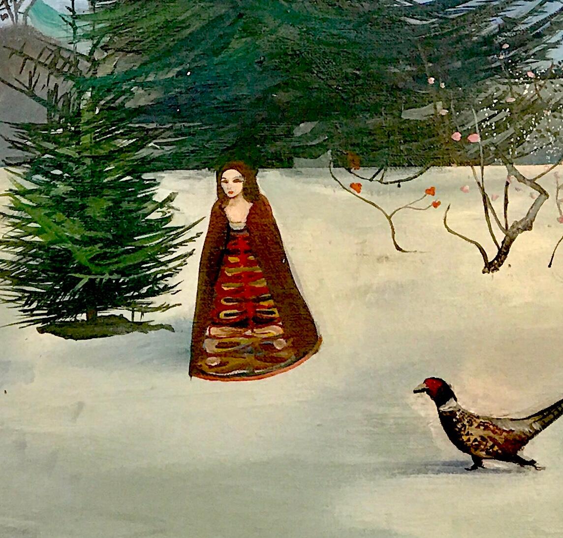 Le faisan - Contemporain Painting par Daisy Clarke