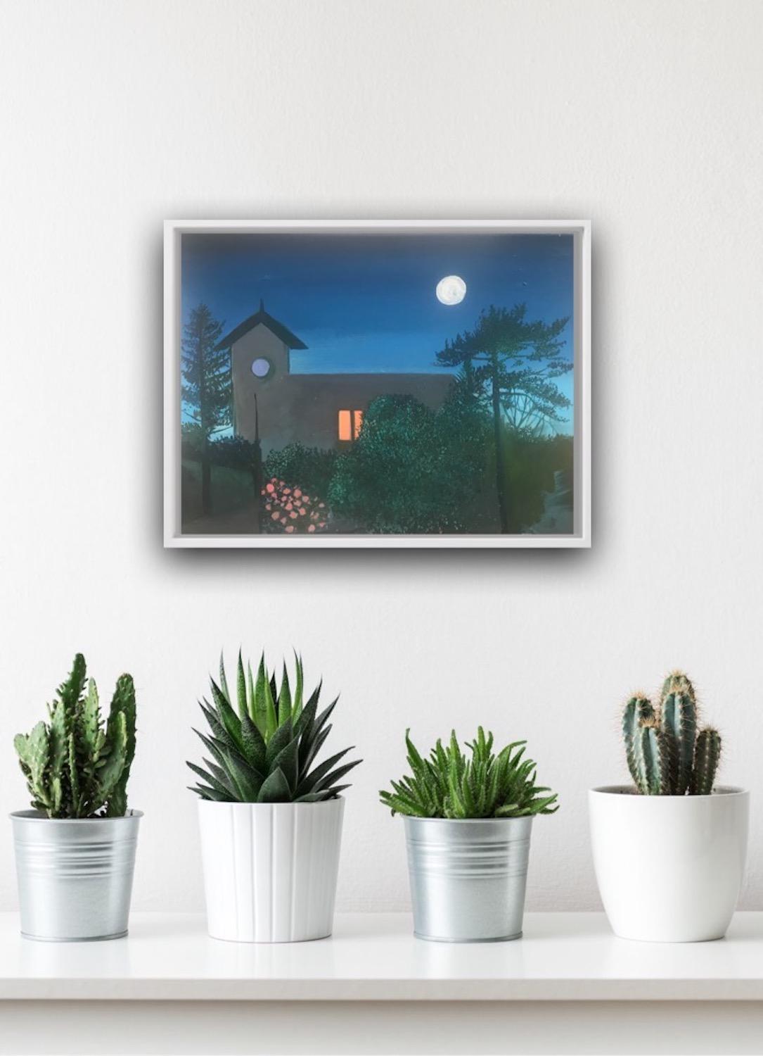 Twilight - Blue Landscape Painting by Daisy Clarke