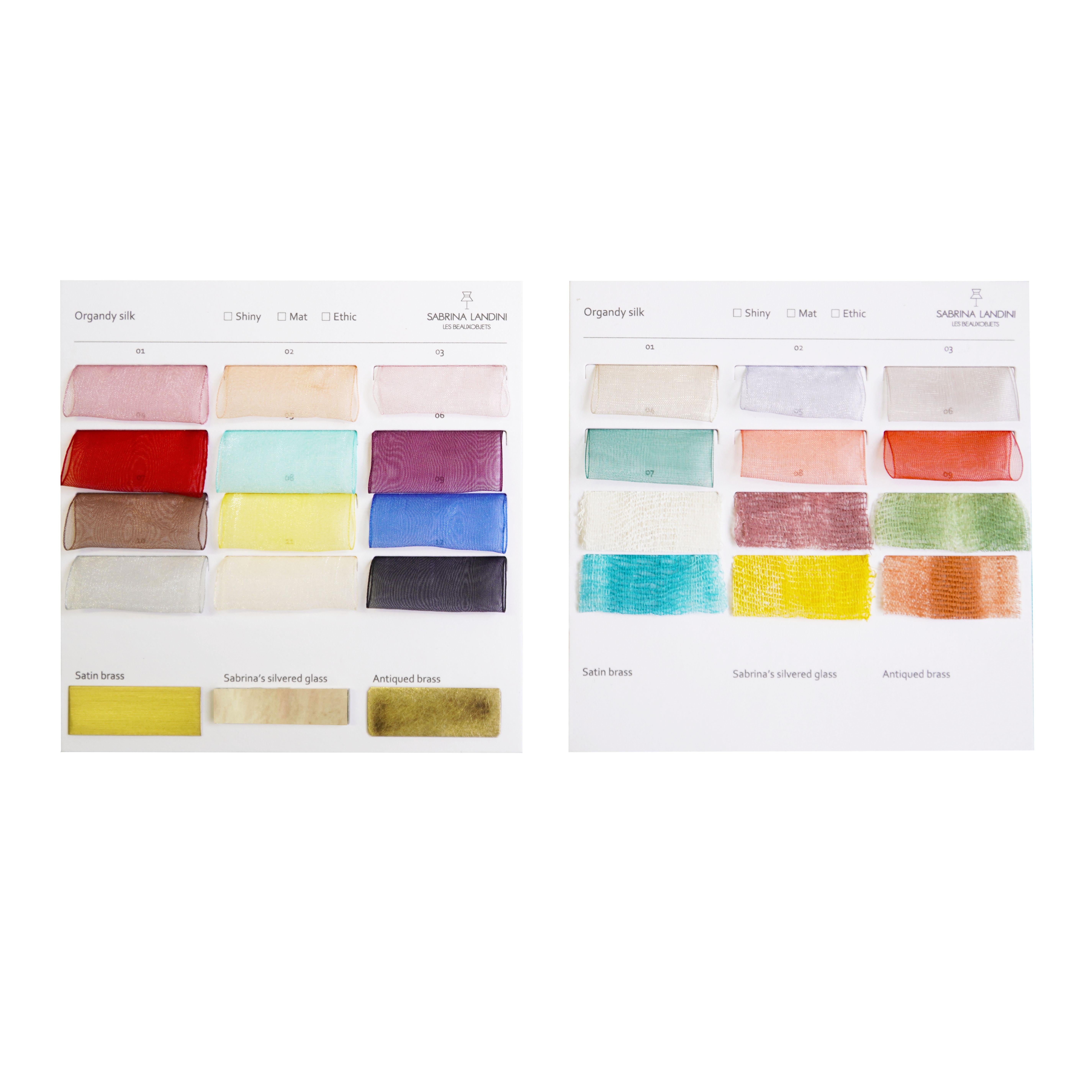 Suspension Daisy Contemporary 60 Chalky Painted colors , Silvered Glass 6
