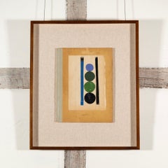 Abstract Book Cover with Ochre Painting by Daisy Cook, 2023