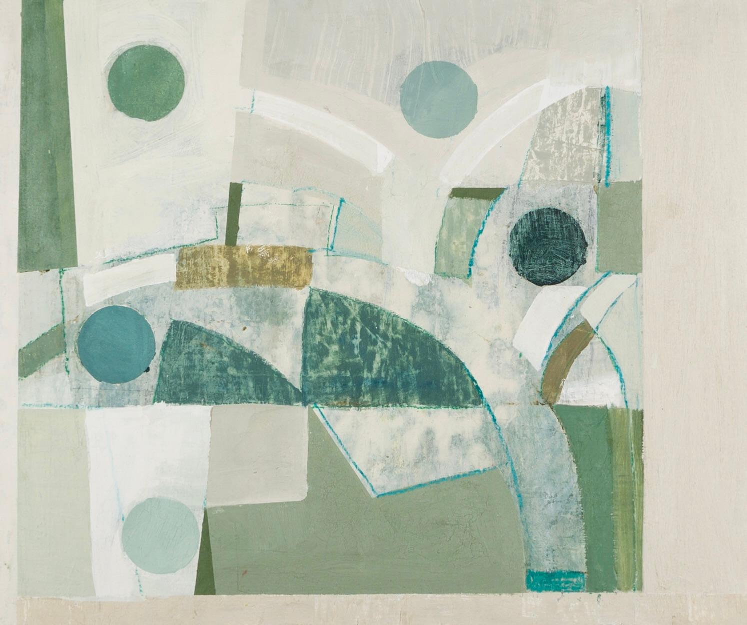 Abstract Painting di Daisy Cook - Sotto l'albero, 2024 - Pittura ad olio astratta su tavola di lino, Greene & Greene