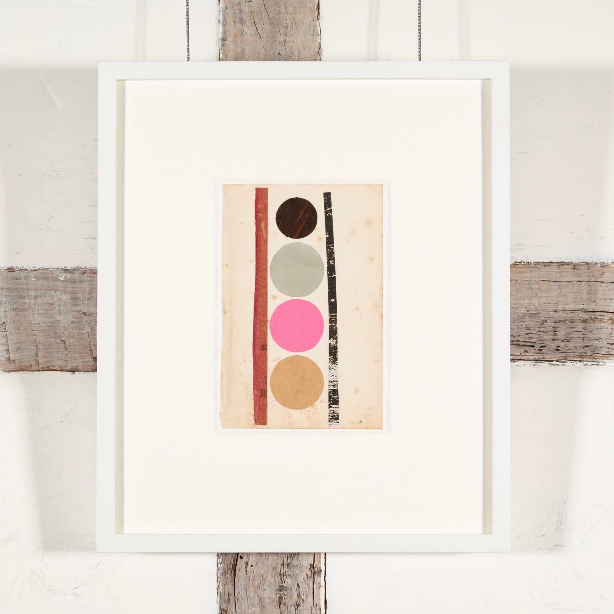 Collage with Pink Circle, Collage Painting by Daisy Cook B. 1965, 2024 

Additional information:
Medium: Collage
16 x 10 cm
6 1/4 x 4 in

Daisy Cook is a British painter of landscape and still life.

Cook creates abstracted paintings that take