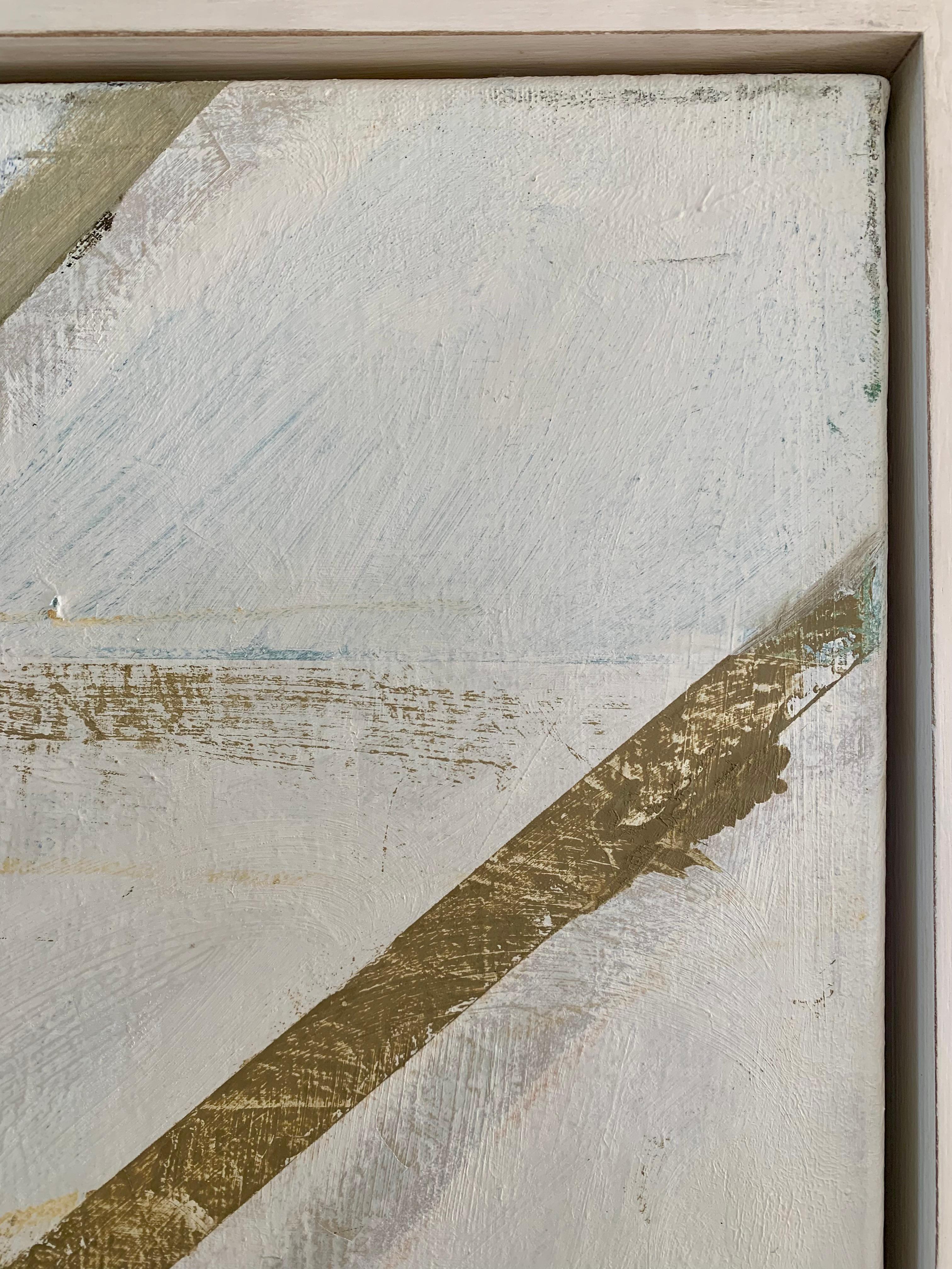 Casa con verde, pittura astratta olio su tela, 2024 3