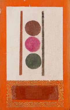 Orange et Brown, d'après la peinture de couvertures de livres réalisée par Daisy Cook, 2024.