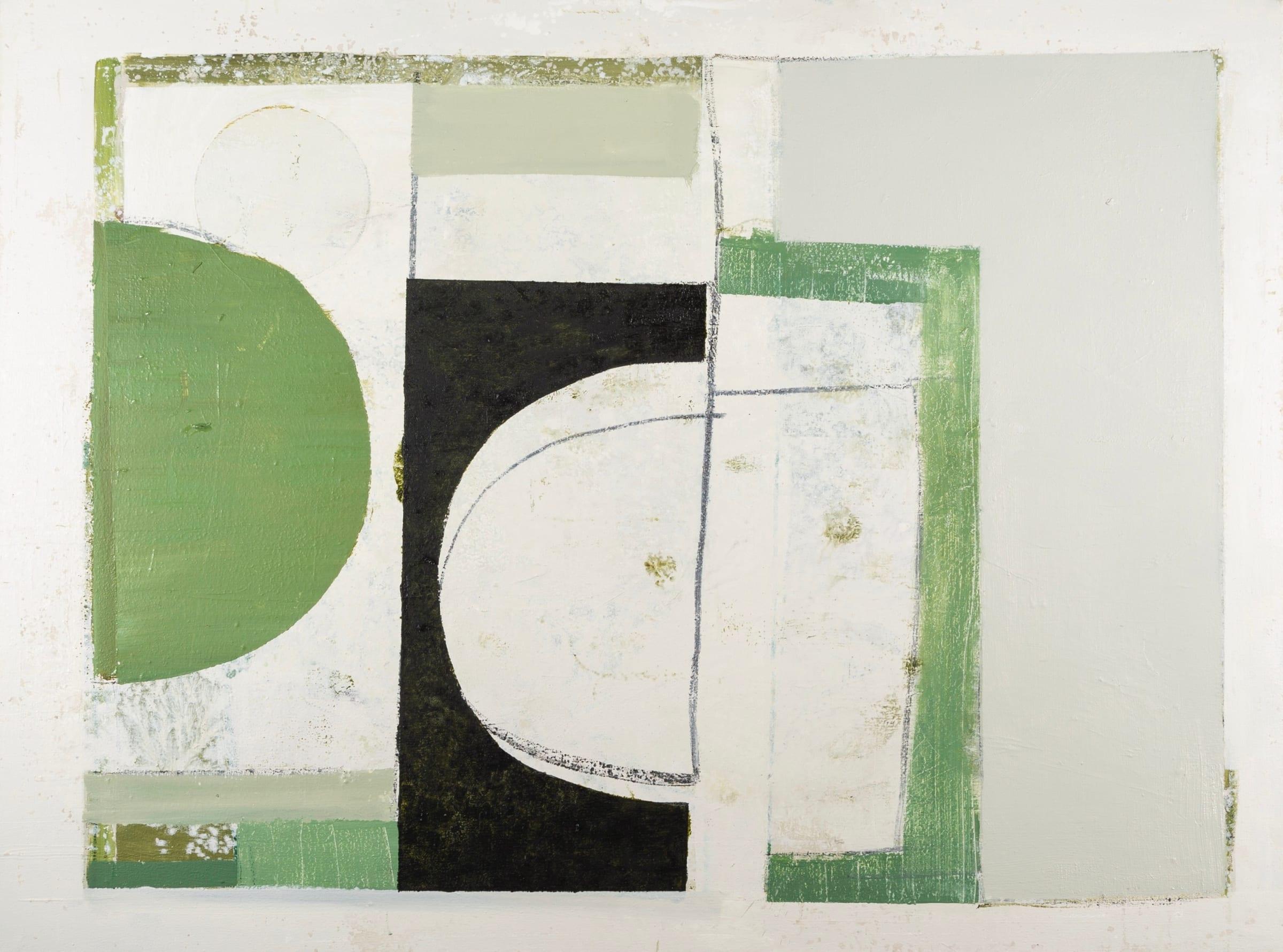 Shape of Space (Green), Öl auf Leinwand Gemälde von Daisy Cook B. 1965, 2021

Zusätzliche Informationen:
Medium: Öl auf Leinwand
Abmessungen: 76 x 101 cm
29 7/8 x 39 3/4 in
Unterzeichnet und datiert

Daisy Cook ist eine britische Malerin von
