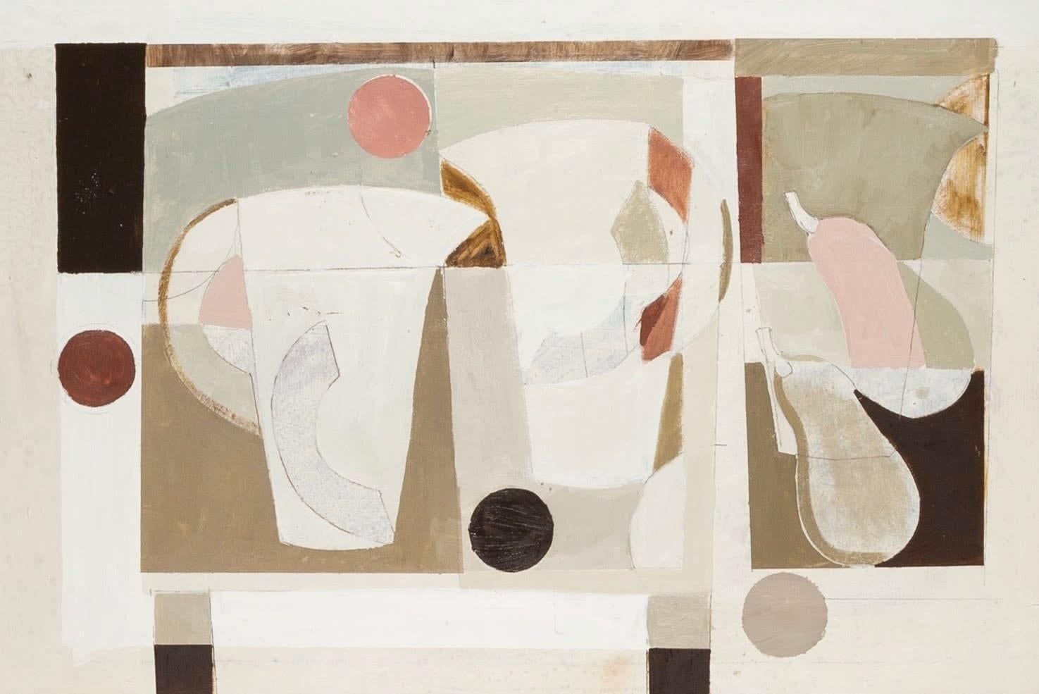 Still Life with Pears (Pink) Painting by Daisy Cook B. 1965, 2023

Additional information:
Medium: Oil on board
Dimensions: 40 x 60 cm
15 3/4 x 23 5/8 in

Daisy Cook is a British painter of landscape and still life.

Cook creates abstracted