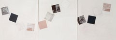 Tilting Squares, 2020-2021 - Minimalist Abstract Geometric Triptych in White