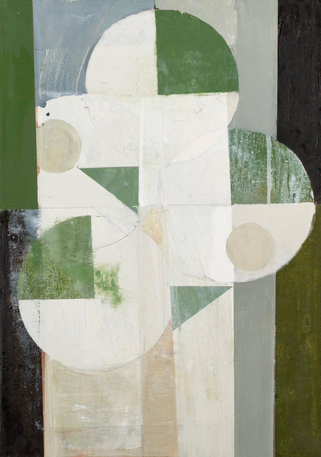 Tree with Greens II Painting by Daisy Cook B. 1965, 2021

Additional information:
Medium: Oil on canvas
Dimensions: 59.5 x 42 cm
23 3/8 x 16 1/2 in

Daisy Cook is a British painter of landscape and still life.

Cook creates abstracted paintings that