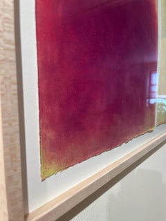 Pesca Bianca, abstract pastel fruit portrait, 2022